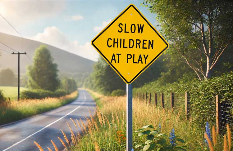 The Fallacy of "Children at Play" Signs
