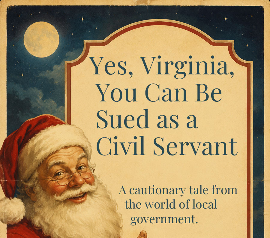 Yes, Virginia, You Can Be Sued as a Civil Servant